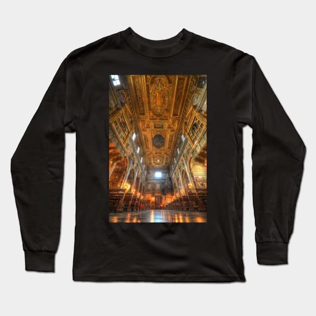 Basilica della Santissima Annunziata in Florence, Italy Long Sleeve T-Shirt by mitzobs